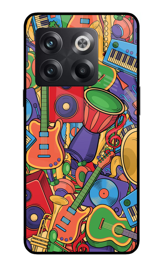 Music Instrument Doodle OnePlus 10T 5G Glass Case