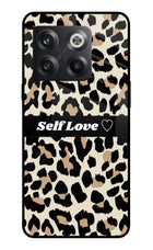 Leopard Print Self Love OnePlus 10T 5G Glass Case