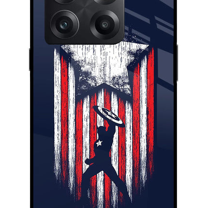 Captain America Marvel Art OnePlus 10T 5G Glass Case