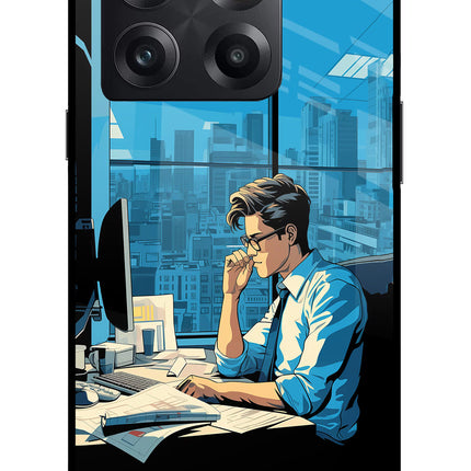 Focused Hustler (AI Generated) OnePlus 10T 5G Glass Case