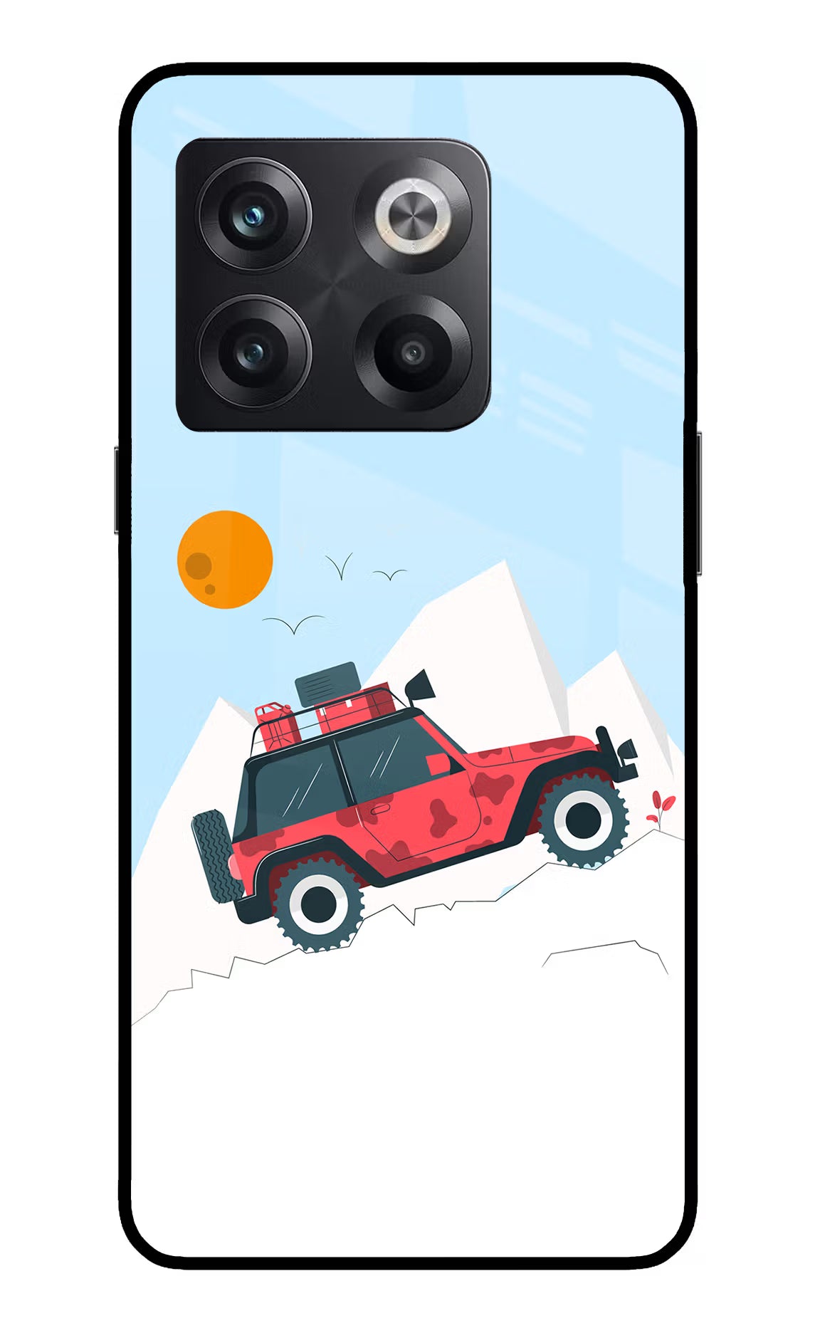 Mountain Trail Beast OnePlus 10T 5G Glass Case Back Cover by Casekaro