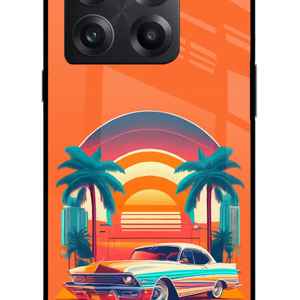 Palm Drive 80s OnePlus 10T 5G Glass Case
