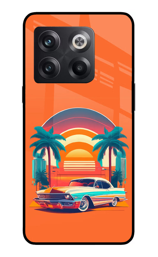 Palm Drive 80s OnePlus 10T 5G Glass Case