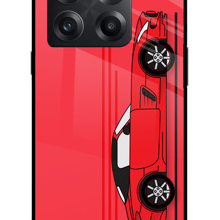 Red Velocity OnePlus 10T 5G Glass Case