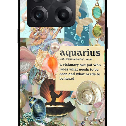 Aquarius Zodiac OnePlus 10T 5G Glass Case