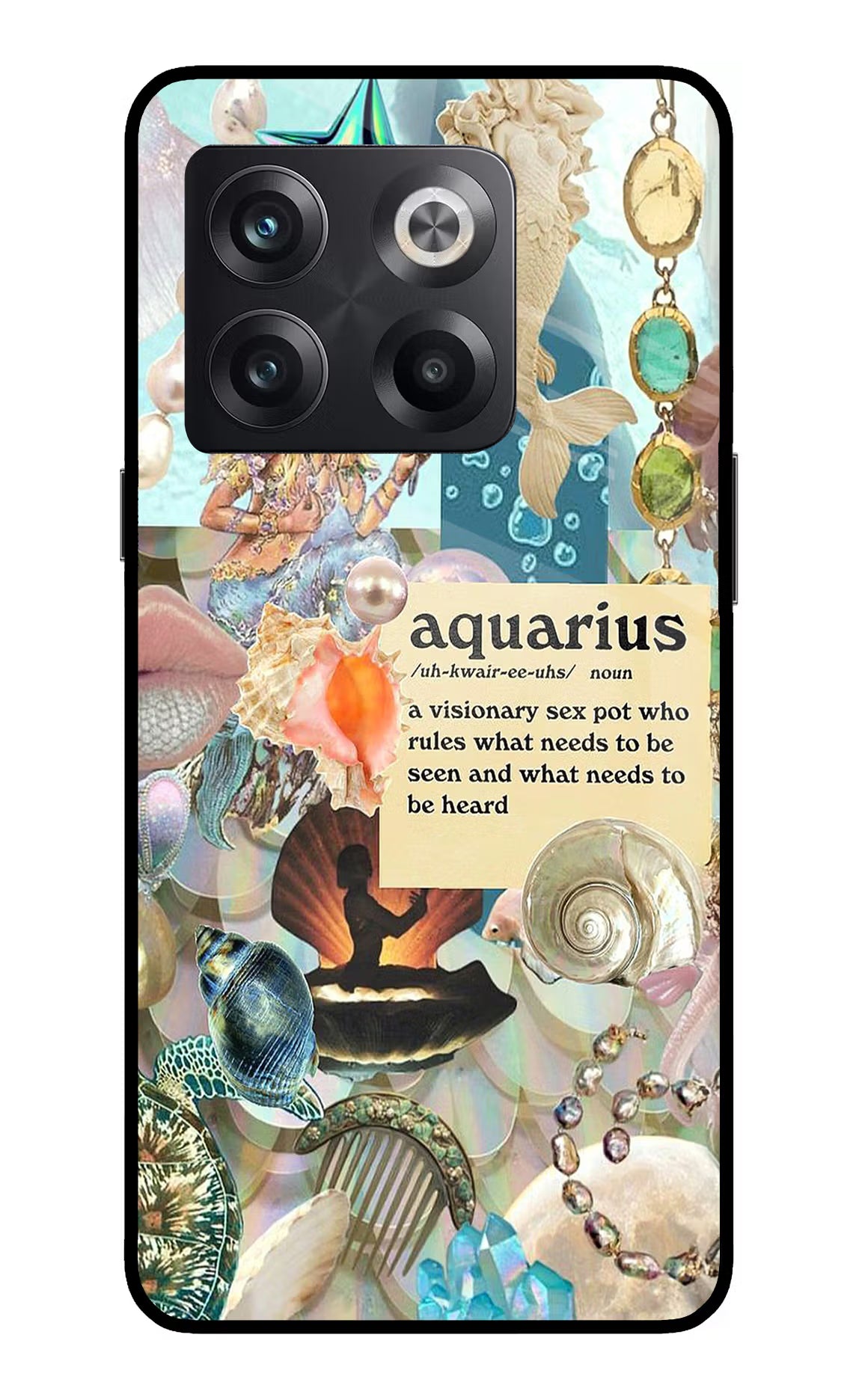 Aquarius Zodiac OnePlus 10T 5G Glass Case