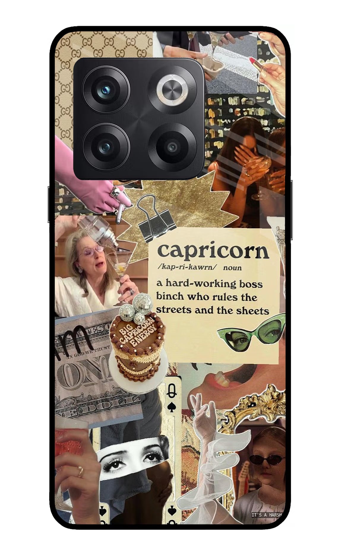 Capricorn Zodiac OnePlus 10T 5G Glass Case