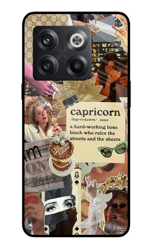 Capricorn Zodiac OnePlus 10T 5G Glass Case