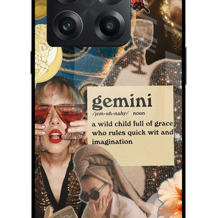 Gemini Zodiac OnePlus 10T 5G Glass Case