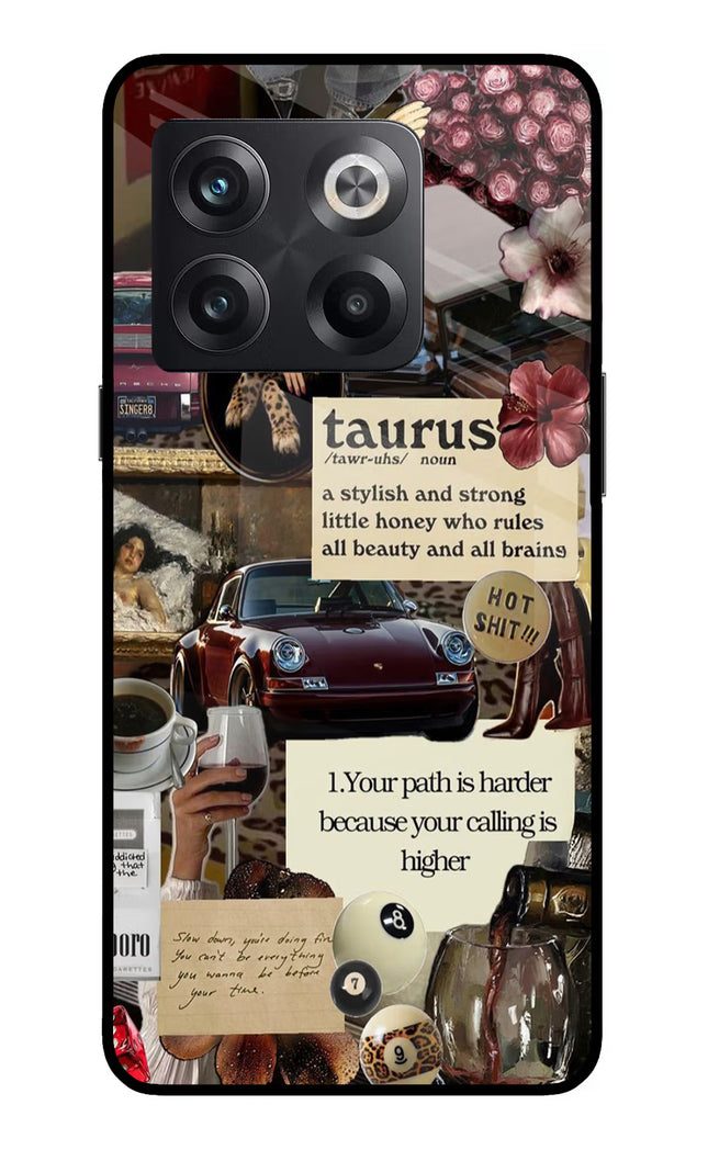 Taurus Zodiac OnePlus 10T 5G Glass Case
