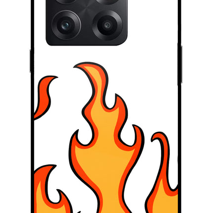 Fired Up – White OnePlus 10T 5G Glass Case