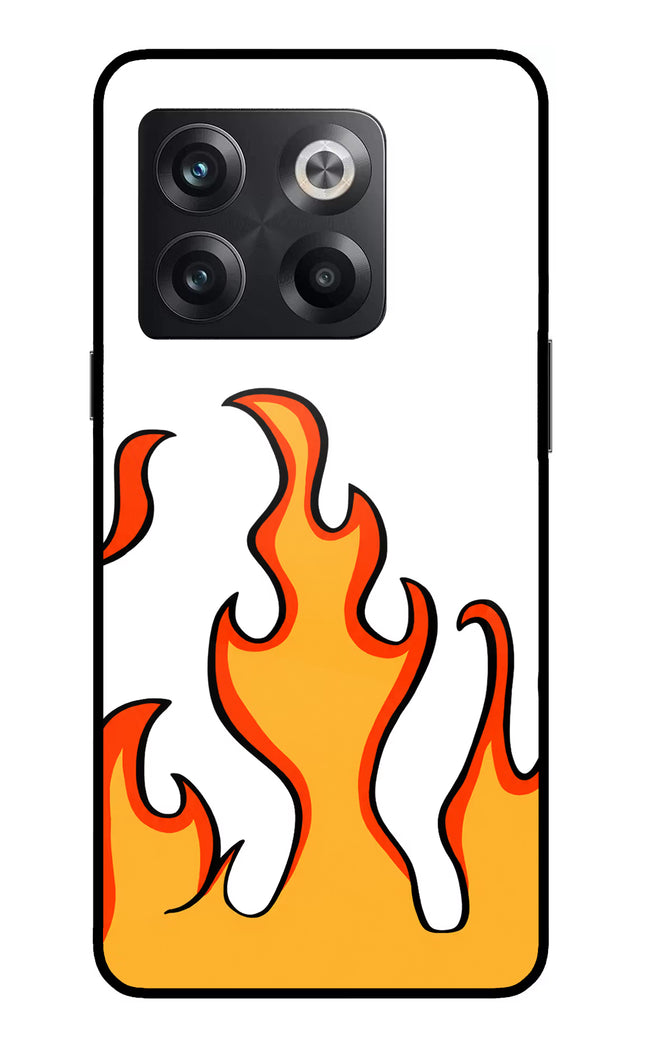 Fired Up – White OnePlus 10T 5G Glass Case