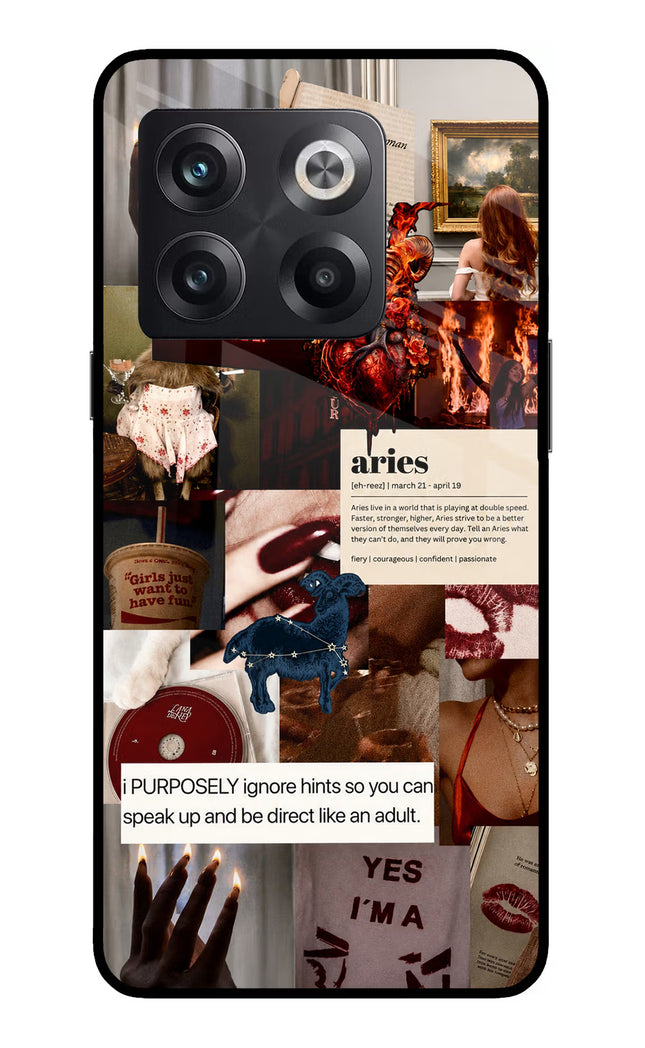Zodiac Aries OnePlus 10T 5G Glass Case