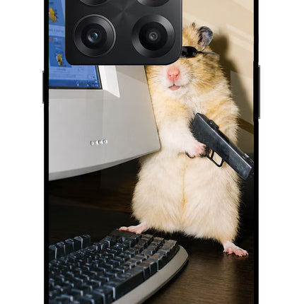 Hacker Hamster OnePlus 10T 5G Glass Case