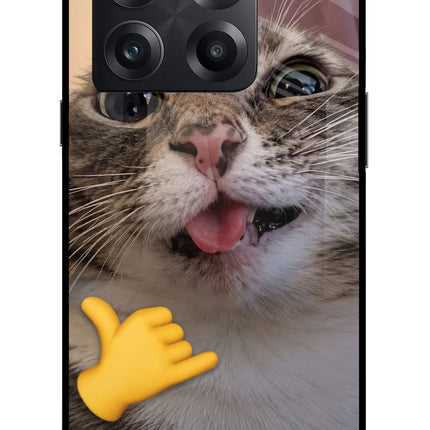 Silly Cat Call OnePlus 10T 5G Glass Case