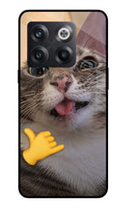 Silly Cat Call OnePlus 10T 5G Glass Case