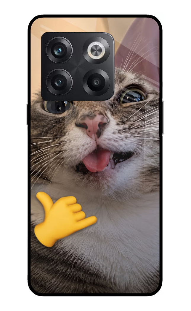 Silly Cat Call OnePlus 10T 5G Glass Case