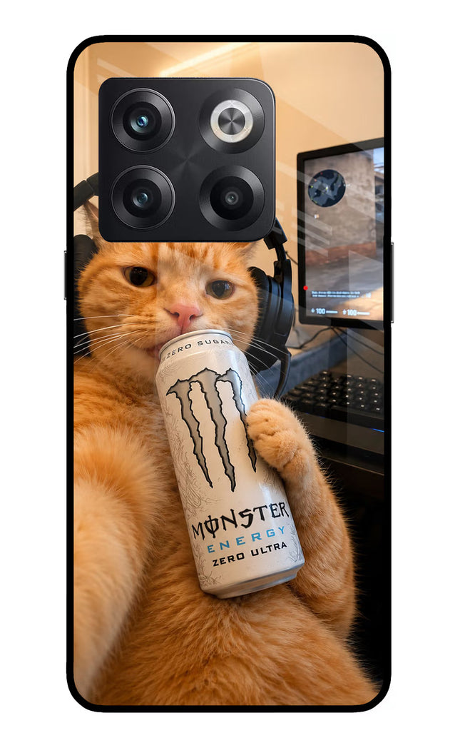 Gamer Cat Energy OnePlus 10T 5G Glass Case
