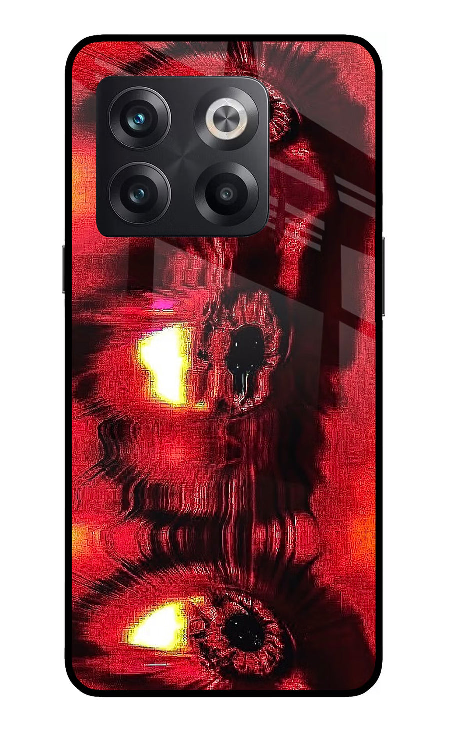 Fire Eye OnePlus 10T 5G Back Cover, Glass case