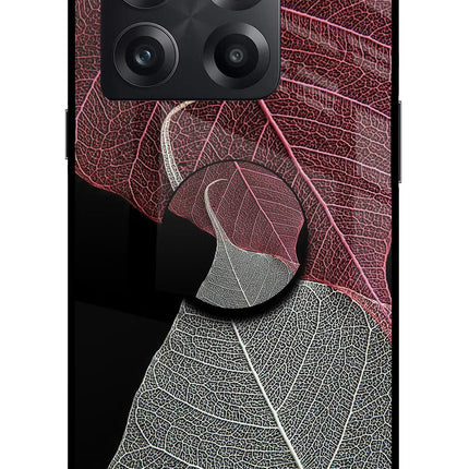 Leaf Pattern OnePlus 10T 5G Glass Case