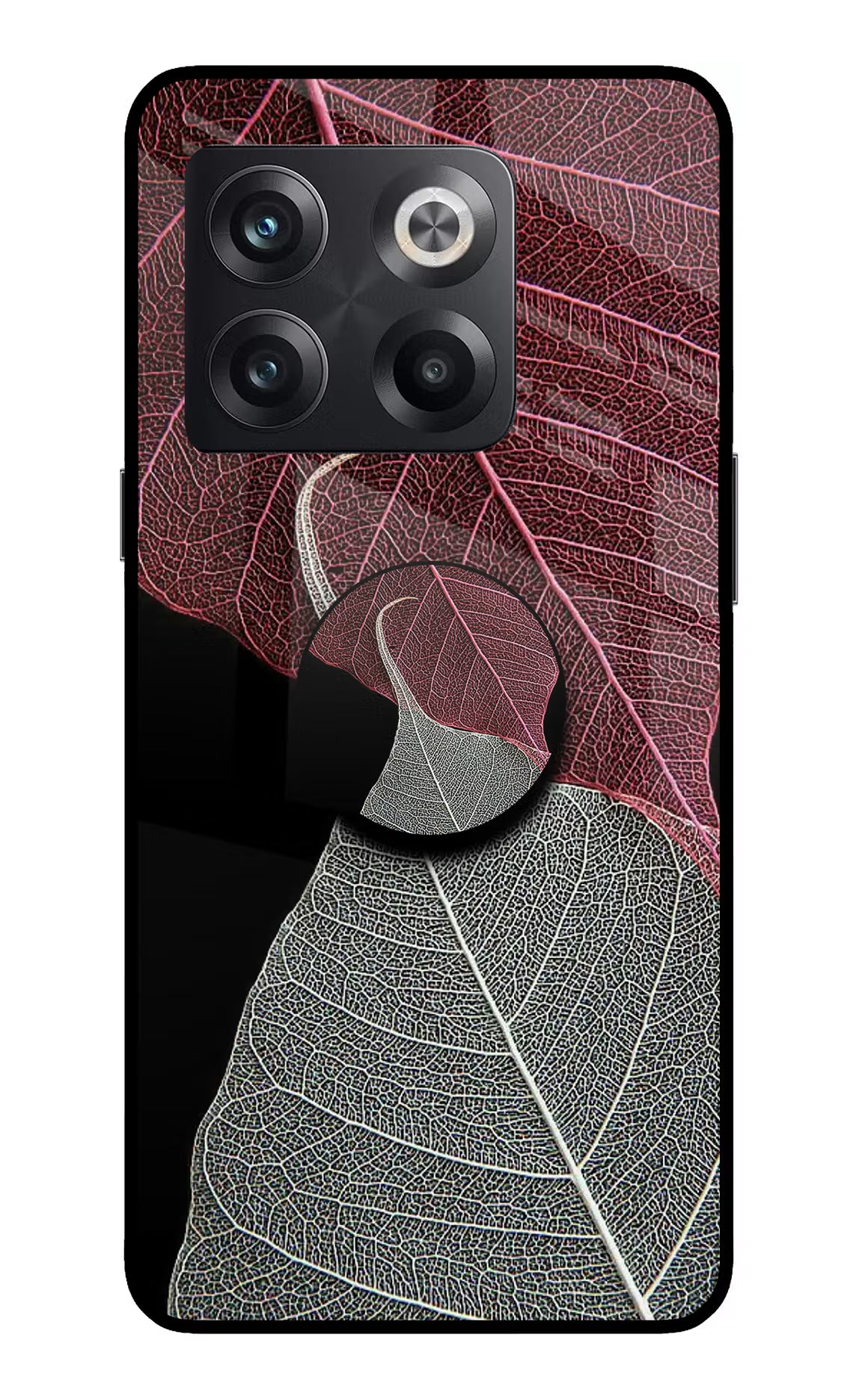 Leaf Pattern OnePlus 10T 5G Glass Case