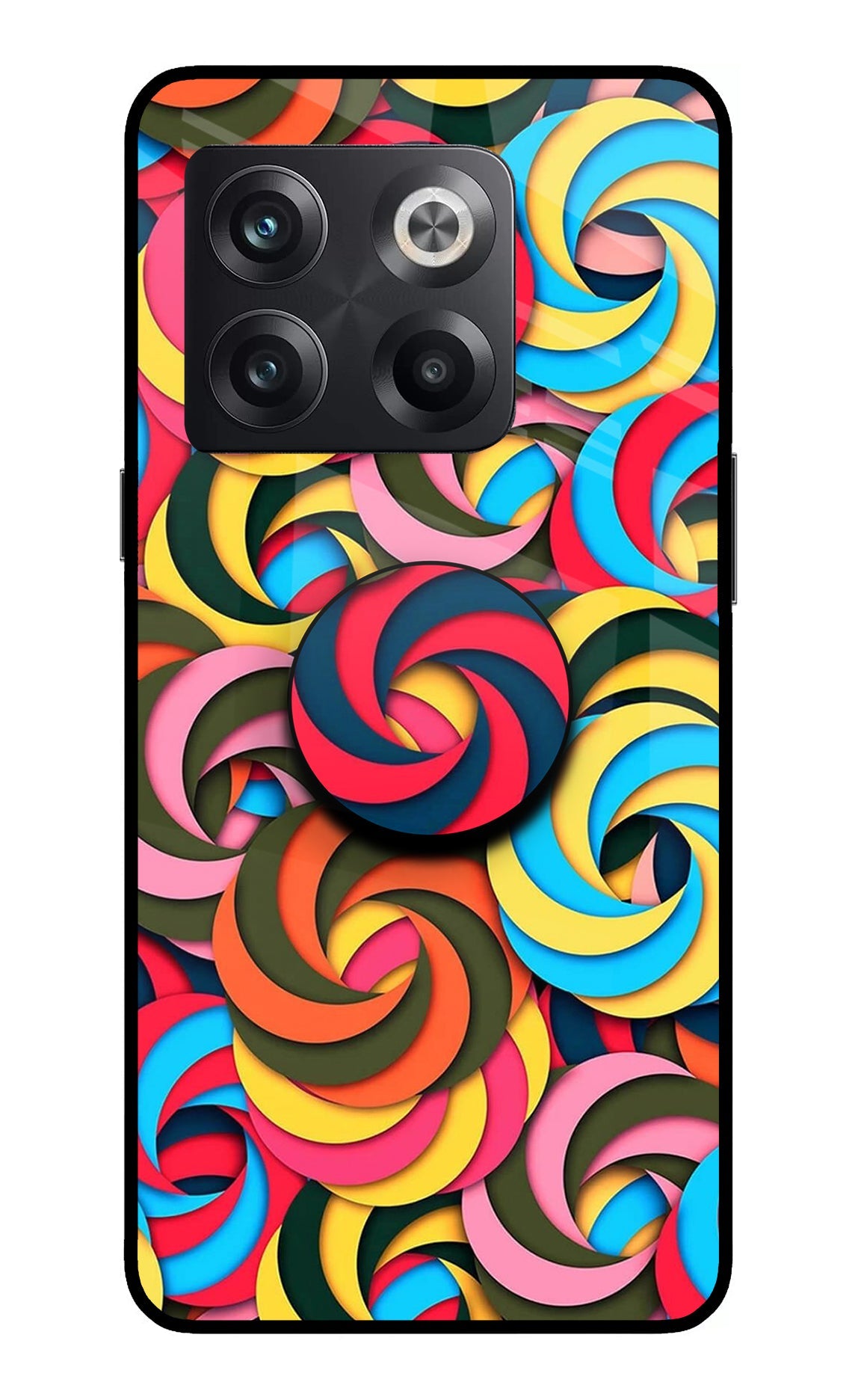 Spiral Pattern OnePlus 10T 5G Glass Case