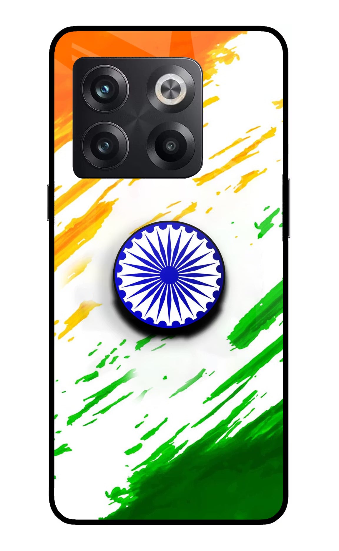 Indian Flag Ashoka Chakra OnePlus 10T 5G Pop Case by Casekaro