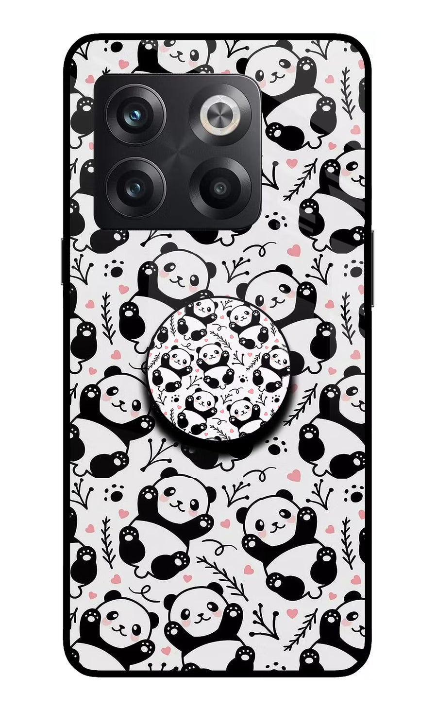 Cute Panda OnePlus 10T 5G Pop Case, Glass case