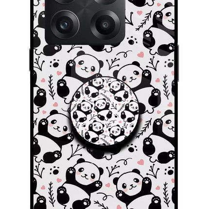 Cute Panda OnePlus 10T 5G Glass Case