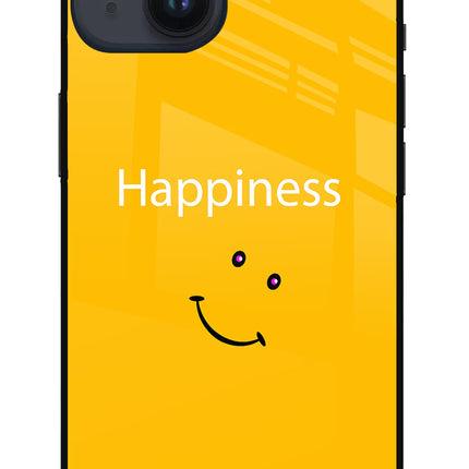 Happiness With Smiley iPhone 14 Glass Case