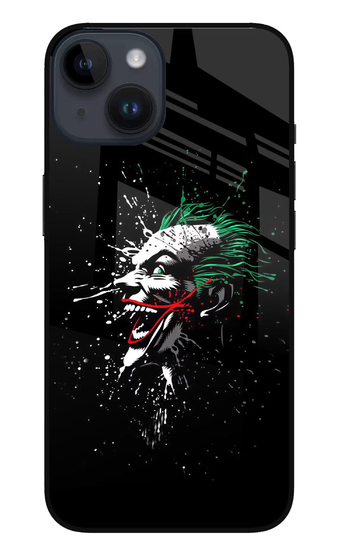 Joker iPhone 14 Glass Case Back Cover by Casekaro