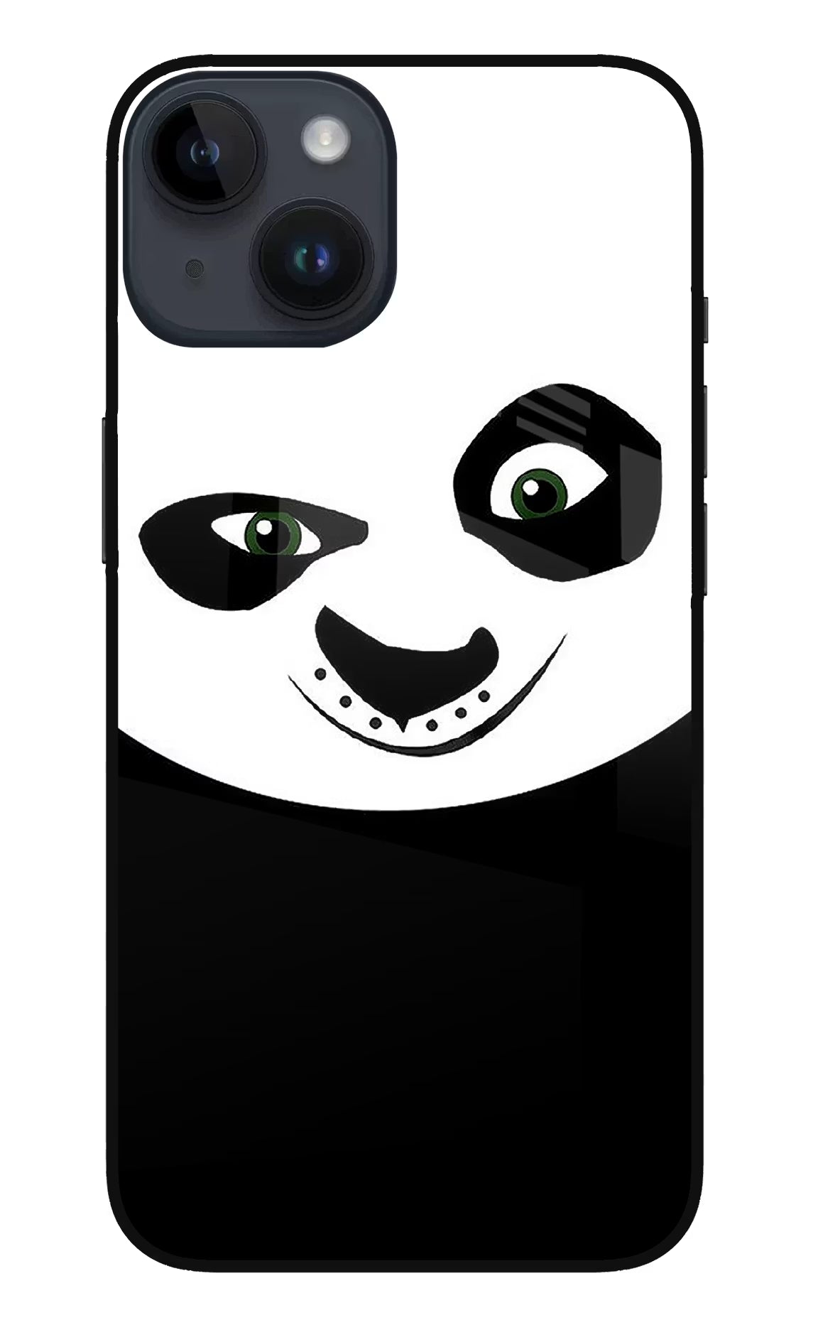 Panda iPhone 14 Glass Case Back Cover by Casekaro