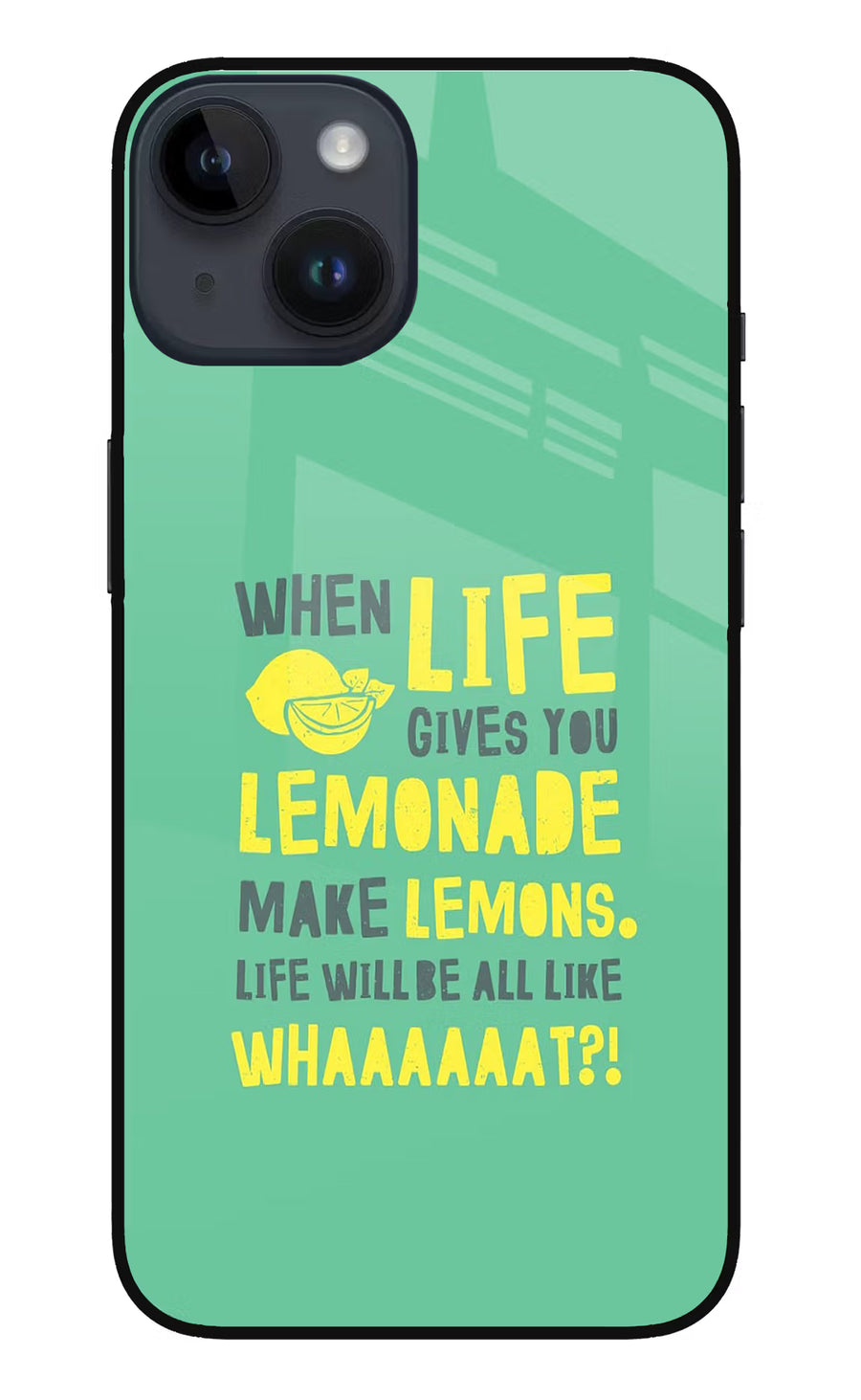 Quote iPhone 14 Back Cover, Metal case