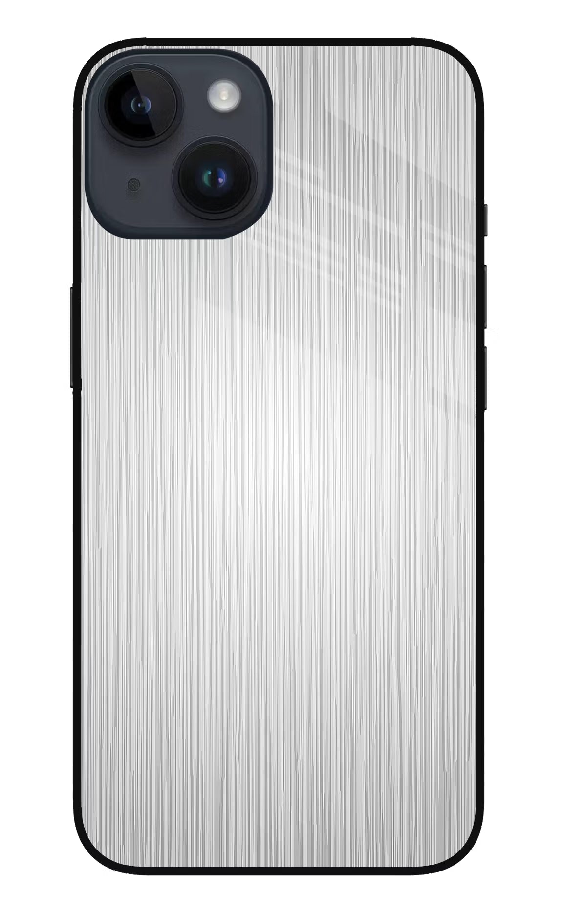 Wooden Grey Texture iPhone 14 Glass Case Back Cover by Casekaro