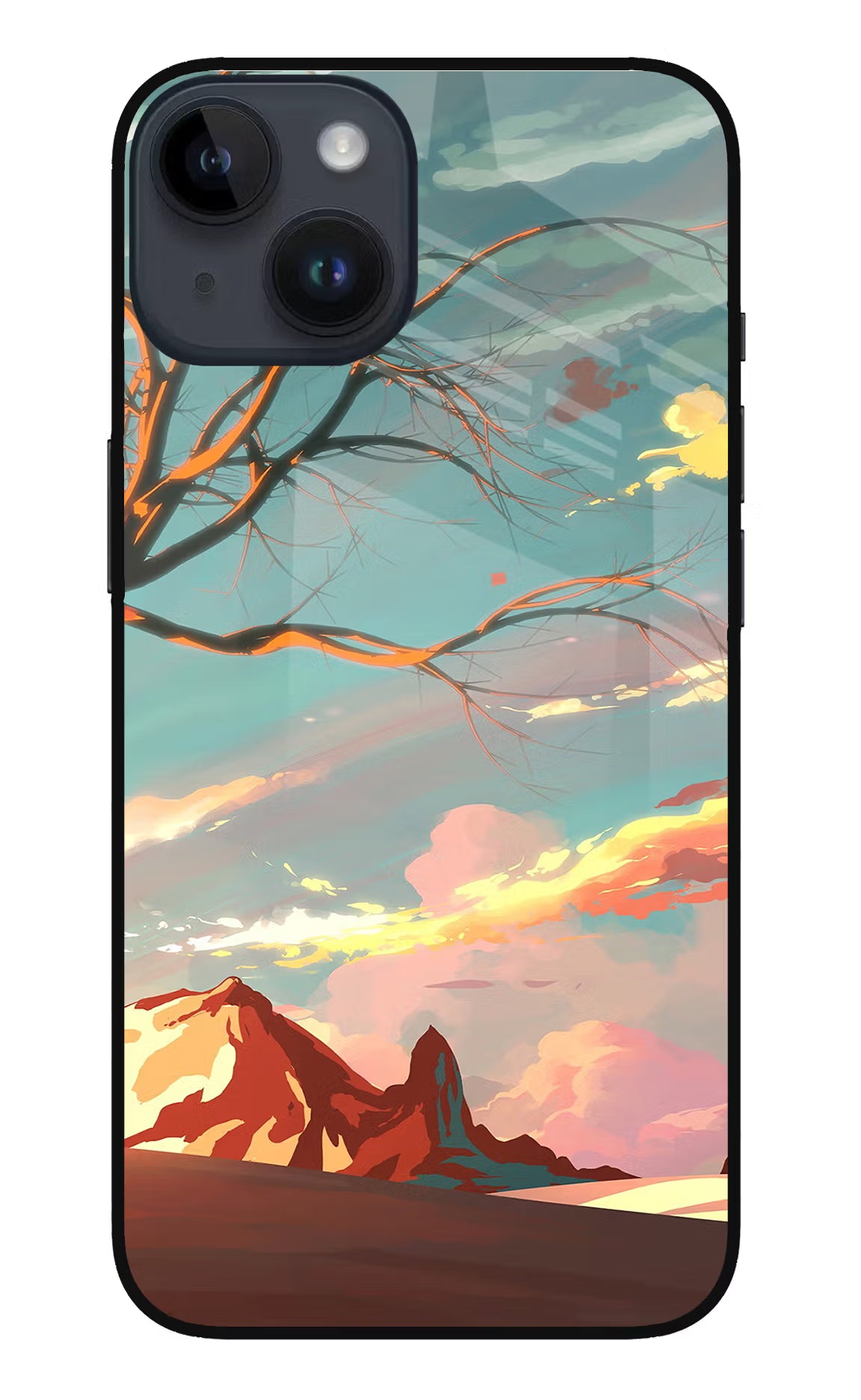 Scenery iPhone 14 Glass Case Back Cover by Casekaro