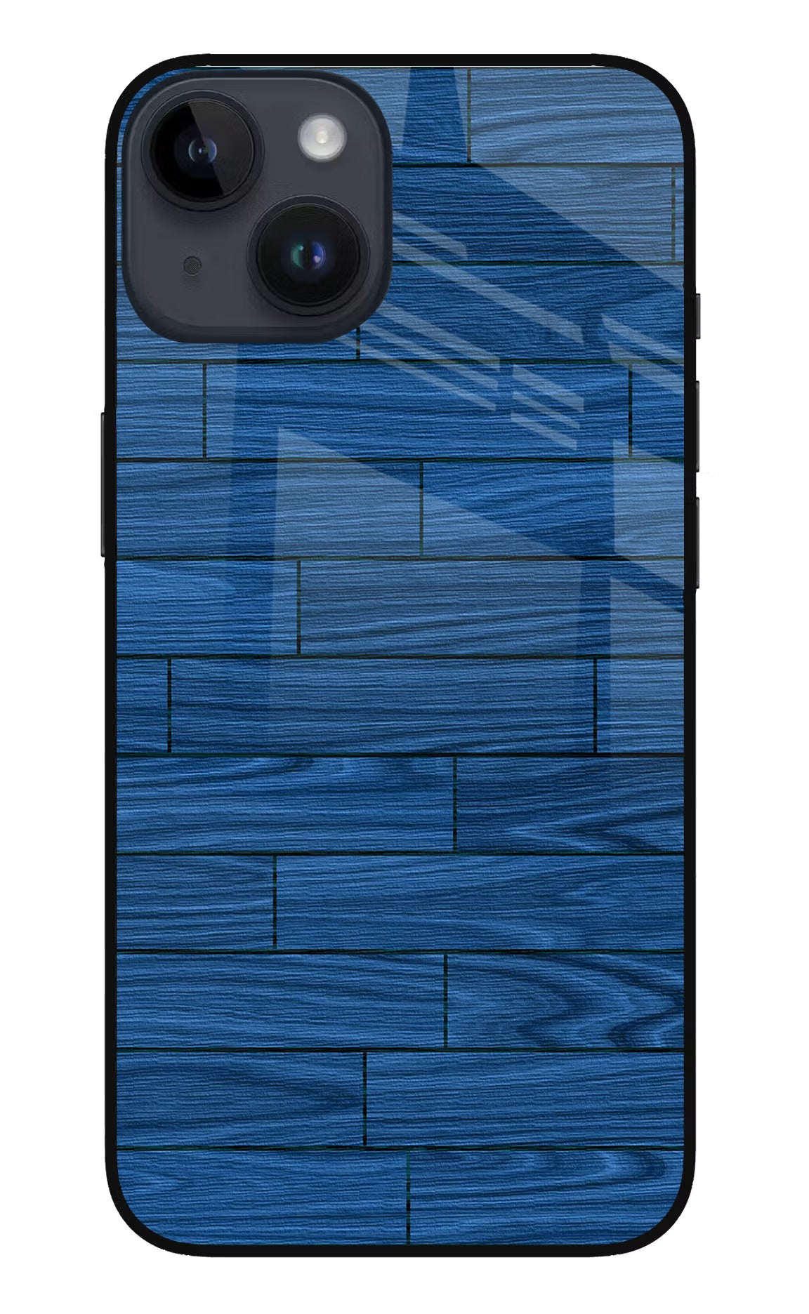 Wooden Texture iPhone 14 Glass Case Back Cover by Casekaro