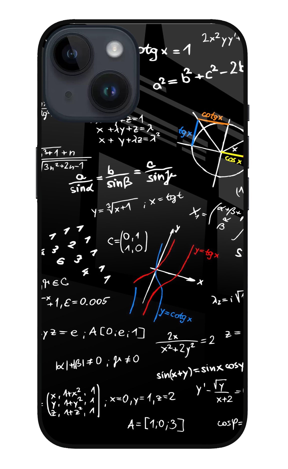Mathematics Formula iPhone 14 Glass Case