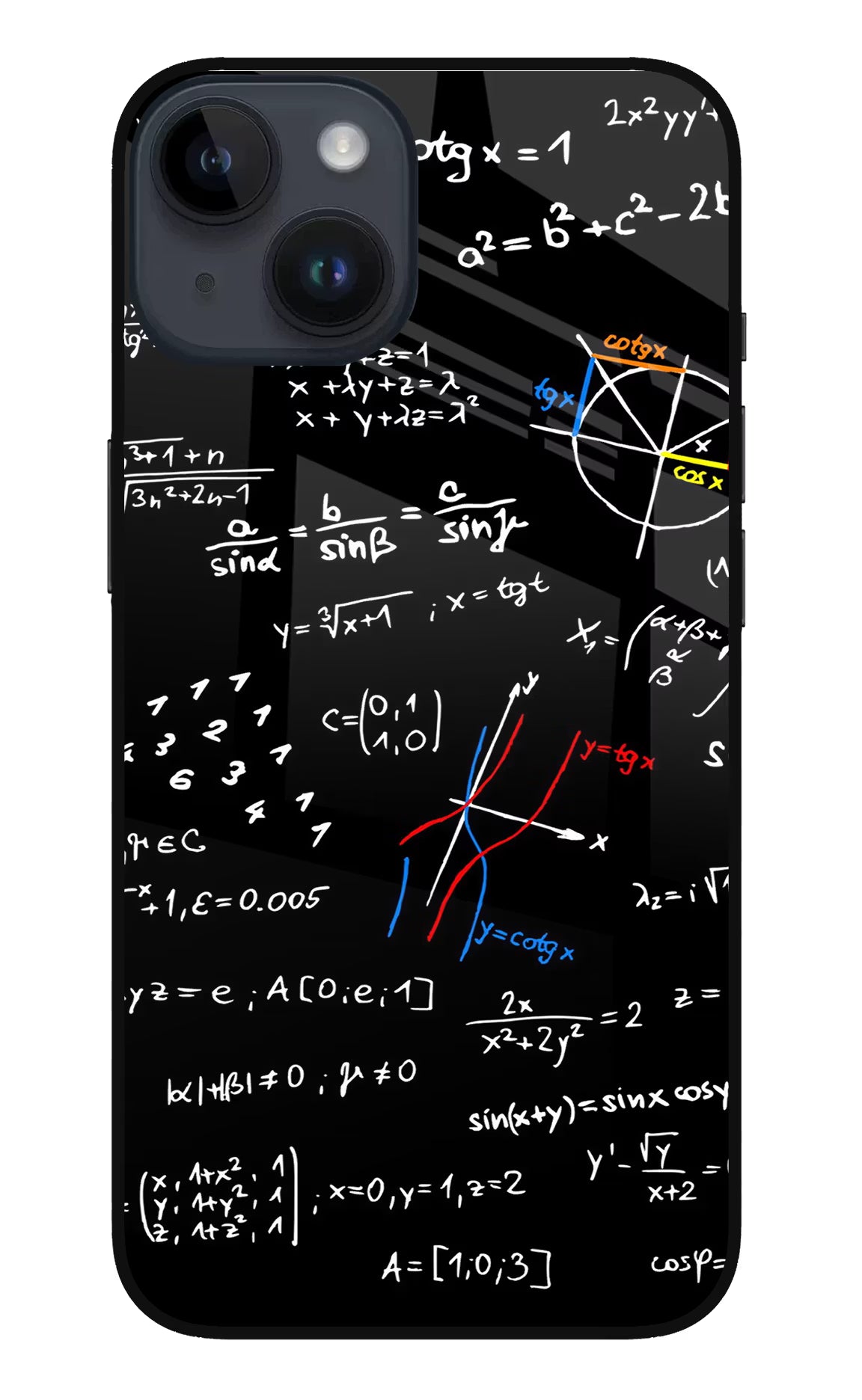 Mathematics Formula iPhone 14 Glass Case