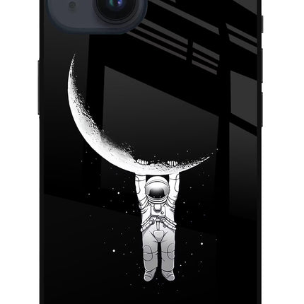 Moon Space iPhone 14 Glass Case