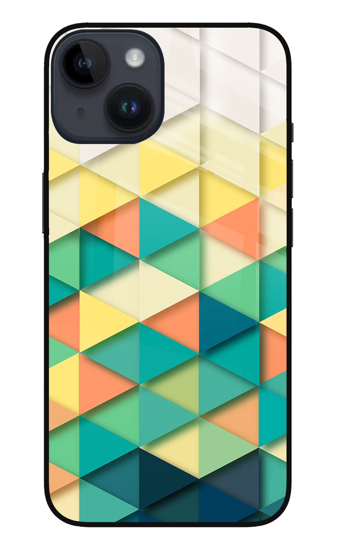 Abstract iPhone 14 Glass Case Back Cover by Casekaro