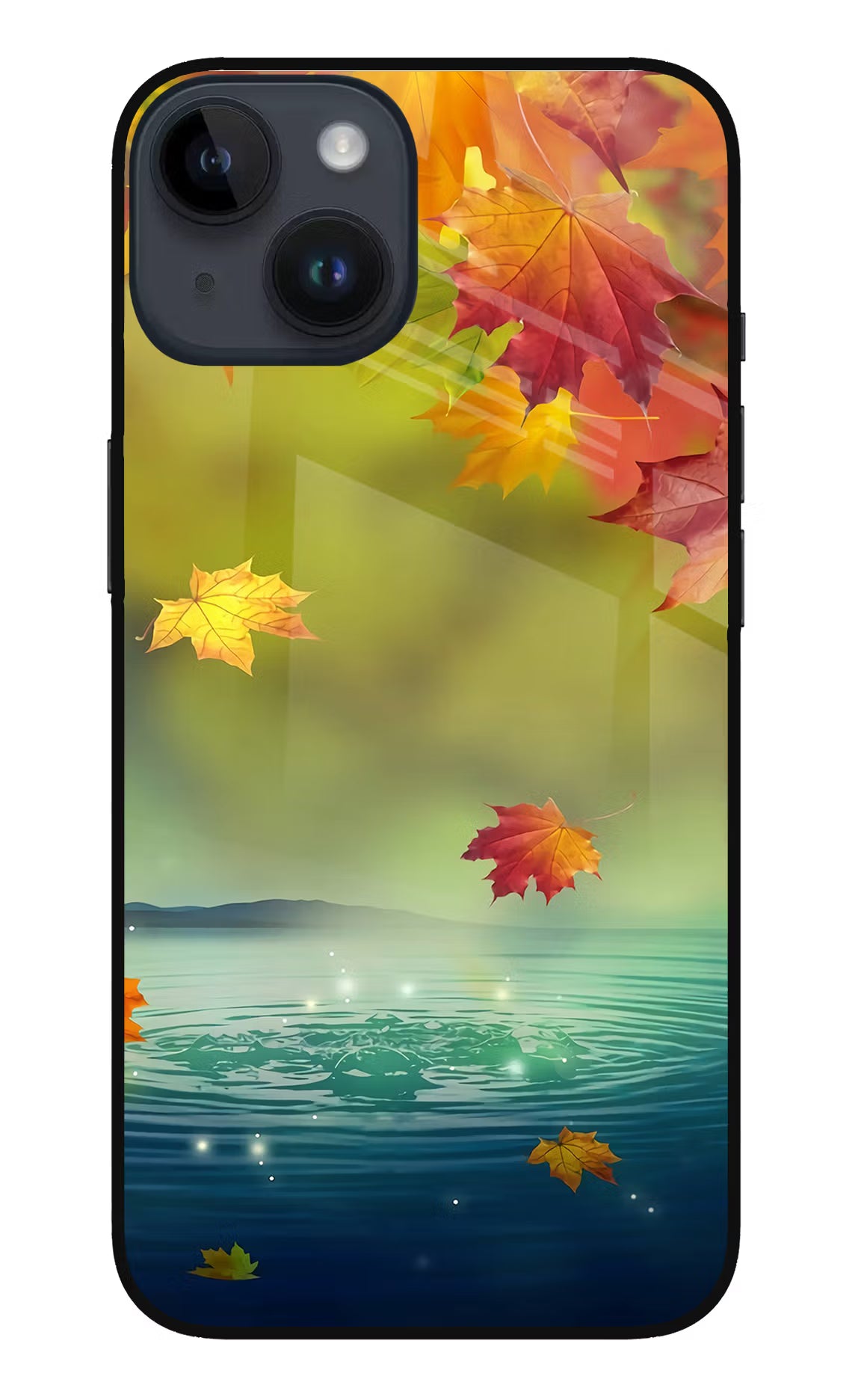 Flowers iPhone 14 Glass Case Back Cover by Casekaro