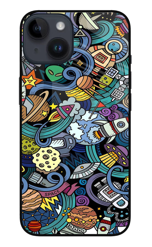 Space Abstract iPhone 14 Glass Case