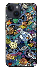 Space Abstract iPhone 14 Glass Case