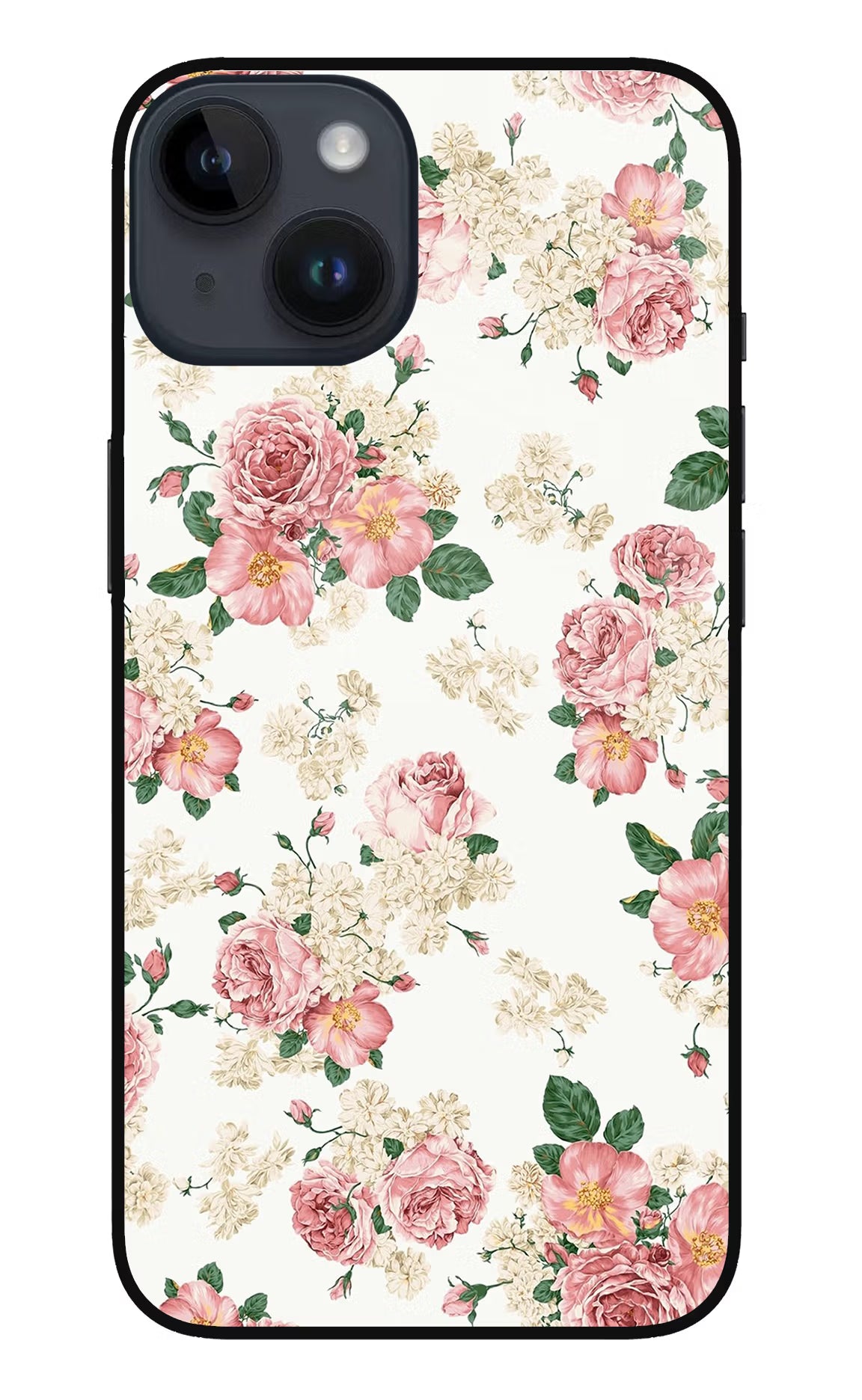 Flowers iPhone 14 Glass Case Back Cover by Casekaro