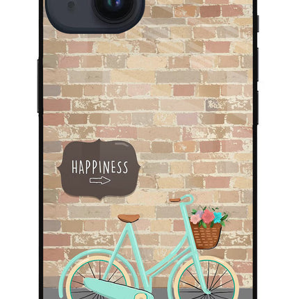 Happiness Artwork iPhone 14 Glass Case