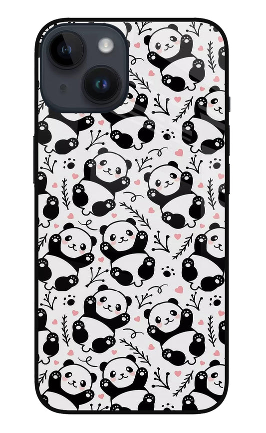 Cute Panda iPhone 14 Glass Case