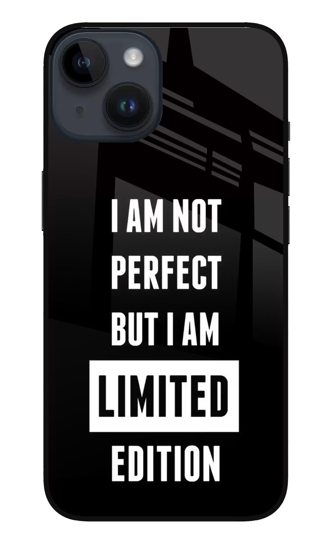 I Am Not Perfect But I Am Limited Edition iPhone 14 Glass Case Back Cover by Casekaro