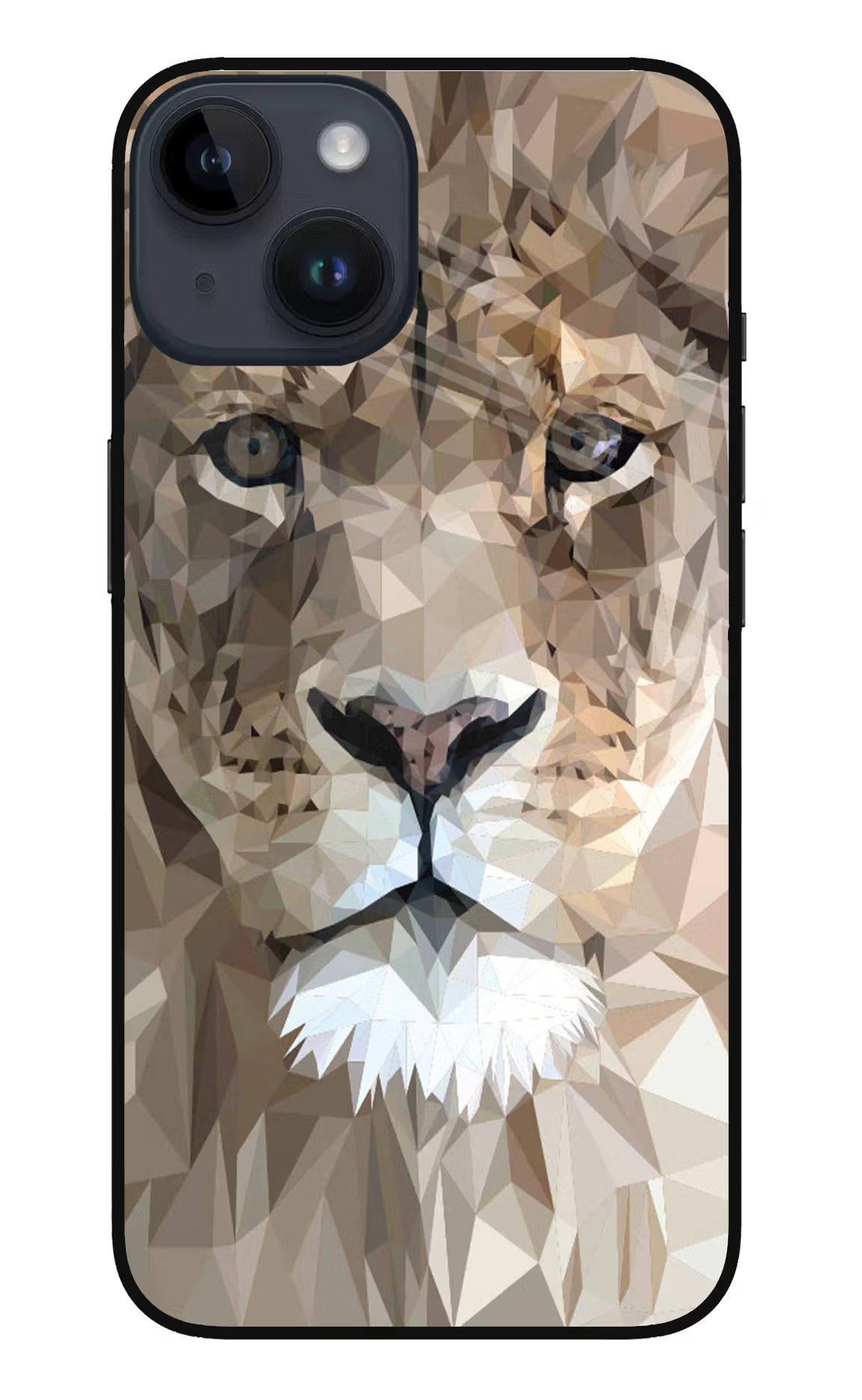 Lion Art iPhone 14 Glass Case Back Cover by Casekaro