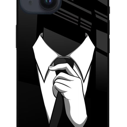 Black Tie iPhone 14 Glass Case