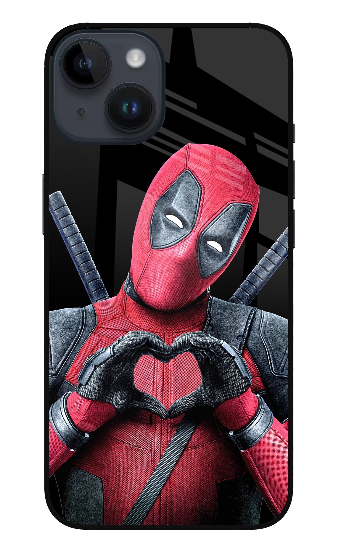 Deadpool iPhone 14 Glass Case